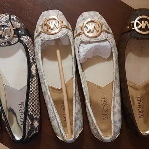 MICHAEL KORS LOGO MOCCASIN LOAFERS